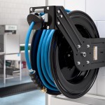 Regency Open Powder-Coated Steel Air / Water Hose Reel with 100' x 1/2