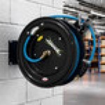 Regency Open Powder-Coated Steel Air / Water Hose Reel with 100' x 1/2