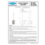 Bobrick B-544 Toilet Bowl Brush and Holder with Satin Finish