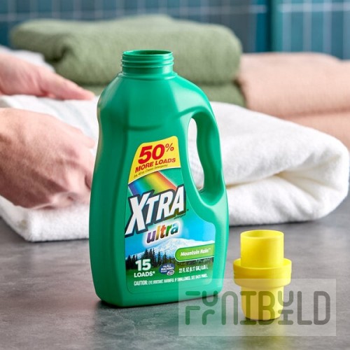 XTRA Ultra 22 oz. Mountain Rain Liquid Laundry Detergent - 12/Case