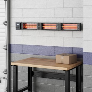 Boltic Black Electric Infrared Heater - 208-240V, 4,500W