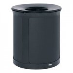 Rubbermaid® Enhance 2172846 11.5 Gallon Pearl Gray Half Round Dual Stream Decorative Trash Can Rubbermaid® Enhance 2172846 11.5 Gallon Pearl Gray Half Round Dual Stream Decorative Trash Can