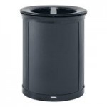 Rubbermaid® Enhance 2172846 11.5 Gallon Pearl Gray Half Round Dual Stream Decorative Trash Can Rubbermaid® Enhance 2172846 11.5 Gallon Pearl Gray Half Round Dual Stream Decorative Trash Can