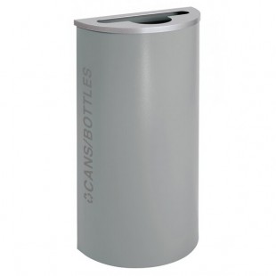 Ex-Cell Kaiser RC-KDHR-C BT-HMG Black Tie Kaleidoscope Hammered Gray Half Round 8 Gallon Cans / Bottles Receptacle Ex-Cell Kaiser RC-KDHR-C BT-HMG Black Tie Kaleidoscope Hammered Gray Half Round 8 Gallon Cans / Bottles Receptacle