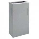 Ex-Cell Kaiser RC-KDHR-C BT-HMG Black Tie Kaleidoscope Hammered Gray Half Round 8 Gallon Cans / Bottles Receptacle