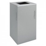 Ex-Cell Kaiser RC-KDHR-C BT-HMG Black Tie Kaleidoscope Hammered Gray Half Round 8 Gallon Cans / Bottles Receptacle