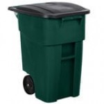 Rubbermaid® FG9W2700BLUE 50 Gallon Blue Wheeled Rectangular Trash Can with Lid Rubbermaid® FG9W2700BLUE 50 Gallon Blue Wheeled Rectangular Trash Can with Lid