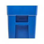 Rubbermaid® FG9W2700BLUE 50 Gallon Blue Wheeled Rectangular Trash Can with Lid Rubbermaid® FG9W2700BLUE 50 Gallon Blue Wheeled Rectangular Trash Can with Lid