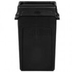 Rubbermaid® Slim Jim 92 Qt. / 23 Gallon Blue Rectangular Trash Can with Blue Drop Shot Lid Rubbermaid® Slim Jim 92 Qt. / 23 Gallon Blue Rectangular Trash Can with Blue Drop Shot Lid