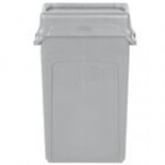 Rubbermaid® Slim Jim 92 Qt. / 23 Gallon Blue Rectangular Trash Can with Blue Drop Shot Lid Rubbermaid® Slim Jim 92 Qt. / 23 Gallon Blue Rectangular Trash Can with Blue Drop Shot Lid