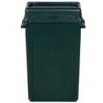 Rubbermaid® Slim Jim 92 Qt. / 23 Gallon Blue Rectangular Trash Can with Blue Drop Shot Lid Rubbermaid® Slim Jim 92 Qt. / 23 Gallon Blue Rectangular Trash Can with Blue Drop Shot Lid