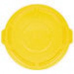 Rubbermaid® FG263100YEL BRUTE 32 Gallon Yellow Round Trash Can Lid