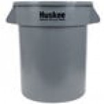Lavex 20 Gallon Gray Round Commercial Trash Can and Lid Lavex 20 Gallon Gray Round Commercial Trash Can and Lid