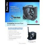 Powr-Flite PDF5 2-Speed Axial Fan / Air Mover - 1/4 hp