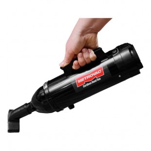 MetroVac CHV-B4 Black Steel 3-Speed Cordless Handheld Canister Vacuum Cleaner with Battery, Charger, and Tool Kit - 250W