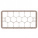 Vollrath HRF Traex® Half-Size Beige 17 Compartment Glass Rack Extender Vollrath HRF Traex® Half-Size Beige 17 Compartment Glass Rack Extender
