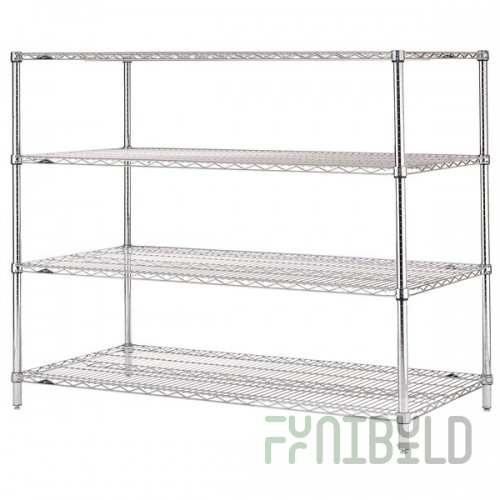 Metro N576C Super Erecta Chrome Wire Stationary Starter Shelving Unit - 24