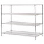 Metro N576C Super Erecta Chrome Wire Stationary Starter Shelving Unit - 24