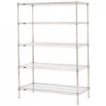 Metro N576C Super Erecta Chrome Wire Stationary Starter Shelving Unit - 24