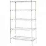 Metro N576C Super Erecta Chrome Wire Stationary Starter Shelving Unit - 24