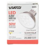 Satco S9495 6.5 Watt (50 Watt Equivalent) Warm White LED Reflector Light Bulb - 12V (MR16) Satco S9495 6.5 Watt (50 Watt Equivalent) Warm White LED Reflector Light Bulb - 12V (MR16)