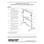 National Public Seating Double-Tier Hanging Chair Dolly with Extension Bar - 84 Chair Capacity