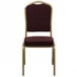 Flash Furniture FD-C01-ALLGOLD-EFE1679-GG Hercules Burgundy Pattern Fabric Crown Back Stackable Banquet Chair with Gold Frame Flash Furniture FD-C01-ALLGOLD-EFE1679-GG Hercules Burgundy Pattern Fabric Crown Back Stackable Banquet Chair with Gold Frame