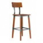 Lancaster Table & Seating Vineyard Barrel Brown Wood Cross Back Bar Stool Lancaster Table & Seating Vineyard Barrel Brown Wood Cross Back Bar Stool