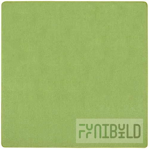 Joy Carpets Kid Essentials Just Kidding 12' Lime Green Square Area Rug