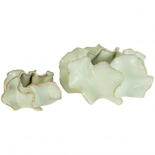 Kalalou 2-Piece Organic Ceramic Planter Set