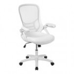 Flash Furniture Porter Black Mesh High-Back Swivel Office Chair with Flip-Up Arms Flash Furniture Porter Black Mesh High-Back Swivel Office Chair with Flip-Up Arms