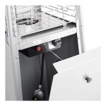 Backyard Pro Courtyard Series HPSQRSTL Steel Portable Propane Outdoor Patio Heater with Glass Tube - 40,000 BTU