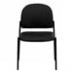 Flash Furniture BT-515-1-VINYL-GG Black Vinyl Stackable Side Chair