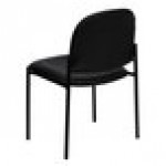 Flash Furniture BT-515-1-VINYL-GG Black Vinyl Stackable Side Chair