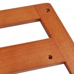 Lancaster Table & Seating Standard Height Wooden High Chair with Walnut Finish - Unassembled