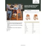 Lancaster Table & Seating Standard Height Wooden High Chair with Walnut Finish - Unassembled