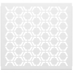 SelectSpace 3' White Hexagonal Pattern Partition Panel