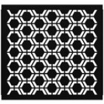 SelectSpace 3' White Hexagonal Pattern Partition Panel