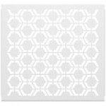 SelectSpace 3' White Hexagonal Pattern Partition Panel