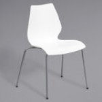 Flash Furniture RUT-288-WHITE-GG Hercules White Stack Chair with Lumbar Support Flash Furniture RUT-288-WHITE-GG Hercules White Stack Chair with Lumbar Support