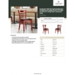 Lancaster Table & Seating Mahogany Finish Wood Ladder Back Chair with Dark Brown Vinyl Seat - Detached Seat Lancaster Table & Seating Mahogany Finish Wood Ladder Back Chair with Dark Brown Vinyl Seat - Detached Seat