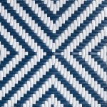 Lancaster Table & Seating Bistro Navy and White Chevron Weave Rattan Outdoor Side Chair Lancaster Table & Seating Bistro Navy and White Chevron Weave Rattan Outdoor Side Chair