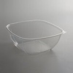 Fineline 15024M-BK Super Bowl Plus 24 oz. Black Square PET Plastic Bowl - 300/Case Fineline 15024M-BK Super Bowl Plus 24 oz. Black Square PET Plastic Bowl - 300/Case