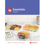 Inline Plastics Essentials 115 oz. Clear PET Plastic 5-Compartment Round Platter with Lid - 50/Case Inline Plastics Essentials 115 oz. Clear PET Plastic 5-Compartment Round Platter with Lid - 50/Case