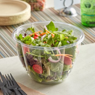 Stalk Market Clear PLA Salad Bowl 48 oz. - 300/Case Stalk Market Clear PLA Salad Bowl 48 oz. - 300/Case