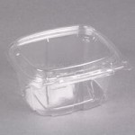 Dart SafeSeal 16 oz. Plastic Tamper-Resistant, Tamper-Evident Bowl with Dome Lid - 240/Case