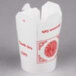 Fold-Pak SmartServ 16SSPRINTM 16 oz. Printed Chinese / Asian Microwavable Paper Take-Out Container - 500/Case