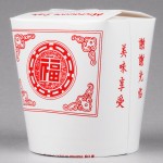 Fold-Pak SmartServ 16SSPRINTM 16 oz. Printed Chinese / Asian Microwavable Paper Take-Out Container - 500/Case