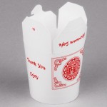 Fold-Pak SmartServ 16SSPRINTM 16 oz. Printed Chinese / Asian Microwavable Paper Take-Out Container - 500/Case