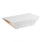 #300 3 lb. Solid Black Paper Food Tray - 250/Pack